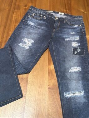 AG Adriano Goldschmied Stilt Digital Luxe Faux Denim Legging Jeans Size 28R EUC